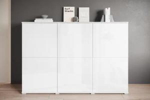 INOSIGN Highboard Kenia, moderne grifflose Hochkommode