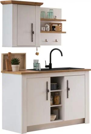 KOCHSTATION Pantryküche KS-Westminster, Breite 130 cm,