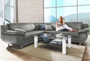 TRENDMANUFAKTUR Ecksofa Rondo wahlweise mit Schlaffunktion,