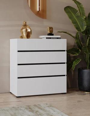 INOSIGN Schubkastenkommode Cross, moderne grifflose Kommode,