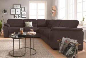 sit&more Ecksofa Montego L-Form, wahlweise mit