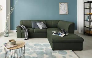 DOMO collection Ecksofa Topper zeitlos elegant,
