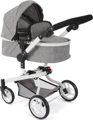 CHIC2000 Kombi-Puppenwagen Yolo, Melange Grau, mit