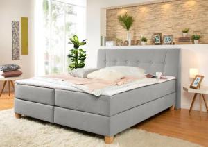 Home affaire Boxspringbett Calloway, inkl. Topper,