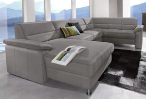 sit&more Wohnlandschaft Ascara U-Form, inklusive Boxspring/Federkern-Polsterung,