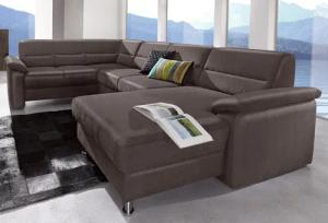 sit&more Wohnlandschaft Ascara U-Form, inklusive Boxspring/Federkern-Polsterung,