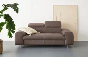 COTTA 2-Sitzer Chef, Big-Sofa mit Kopfteilverstellung,