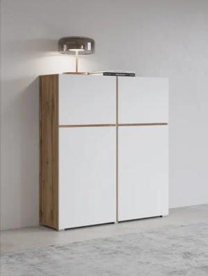 INOSIGN Highboard Cross, moderne grifflose Hochkommode