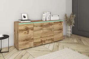 INOSIGN Sideboard VERA, grifflos, verstellbare Einlegeböden,