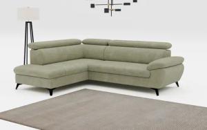 COTTA Ecksofa Hudson L-Form, mit Kopfteilverstellung,