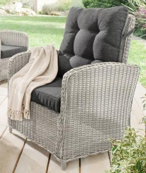 Destiny Loungesessel MERANO, Aluminium, Polyrattan, inkl.