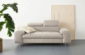 COTTA 2-Sitzer Chef, Big-Sofa mit Kopfteilverstellung,