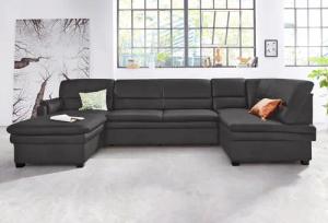 sit&more Wohnlandschaft Pisa U-Form, mit Federkern,