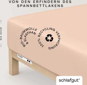 Schlafgut Spannbettlaken PURE BOXSPRING in Gr.