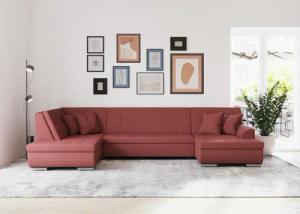 DOMO collection Wohnlandschaft Treviso incl. Zierkissen,
