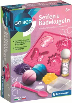 Clementoni® Experimentierkasten Galileo, Seifen und Badekugeln,