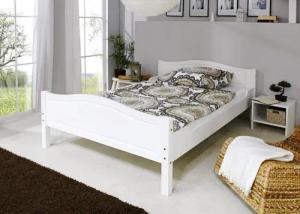 Ticaa Massivholzbett Rita, Doppelbett, aus Kiefer