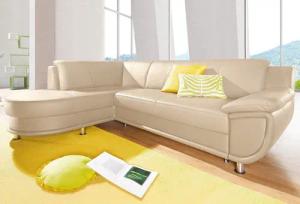 TRENDMANUFAKTUR Ecksofa Rondo, zeitlos und elegant,
