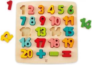 Hape Steckpuzzle Puzzle mit Zahlen und
