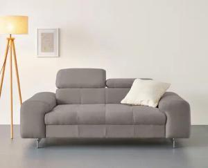 COTTA 2-Sitzer Chef, Big-Sofa mit Kopfteilverstellung,