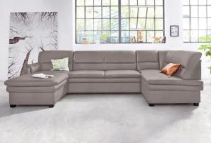 sit&more Wohnlandschaft Pisa U-Form, mit Federkern,