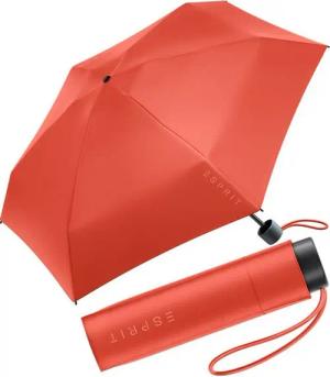 Esprit Stockregenschirm Damen Super Mini Regenschirm Petito HW 2023, in den neuen Trendfarben - spicy orange