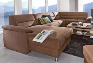 sit&more Wohnlandschaft Ascara U-Form, inklusive Boxspring/Federkern-Polsterung,