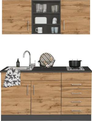 KOCHSTATION Pantryküche KS-Mali, Breite 150 cm,