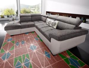 COTTA Ecksofa Speedway L-Form, mit Kopfteilverstellung,