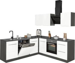 KOCHSTATION Winkelküche KS-Brindisi, Stellbreite 220/220 cm,