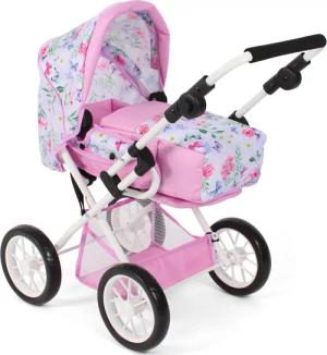 CHIC2000 Kombi-Puppenwagen Leni, Flowers, mit herausnehmbarer