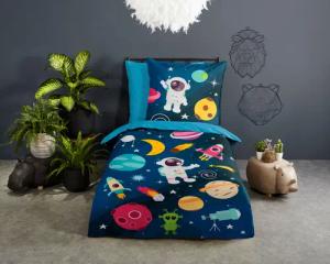PURE luxury collection Kinderbettwäsche Planets, Microfaser,