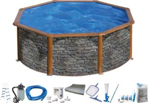 KONIFERA Rundpool MALAGA 5 (Komplett-Set, 10-tlg),