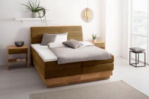 OTTO products Boxspringbett, LED-Beleuchtung, mit zertifizierten,