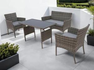 KONIFERA Gartenlounge-Set Balkonset »Ronda«, (Set, 7-tlg.,