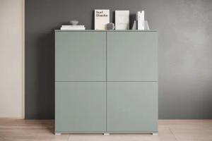 INOSIGN Highboard Kenia, moderne grifflose Hochkommode