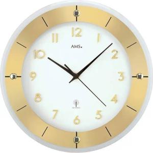 AMS Funkwanduhr F5850 (Quarz,Mineralglas,Wohnzimmer,Esszimmer,Küche,Arbeitszimmer,Büro,Flur)