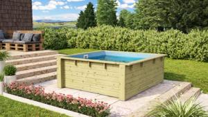 Karibu Rechteckpool Minipool L220 x B
