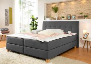 Home affaire Boxspringbett Calloway, inkl. Topper,
