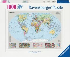 Ravensburger Puzzle Politische Weltkarte, 1000 Puzzleteile,
