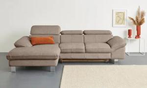 COTTA Ecksofa Driver L-Form, mit Kopfteilverstellung,