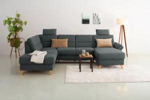 Home affaire Wohnlandschaft Westerland U-Form, Federkern,