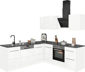 KOCHSTATION Winkelküche KS-Brindisi, Stellbreite 220/220 cm,