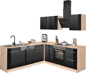 KOCHSTATION Winkelküche KS-Brindisi, Stellbreite 220/220 cm,