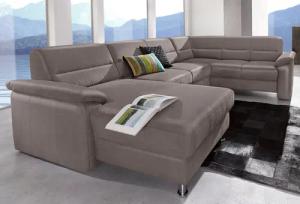 sit&more Wohnlandschaft Ascara U-Form, inklusive Boxspring/Federkern-Polsterung,
