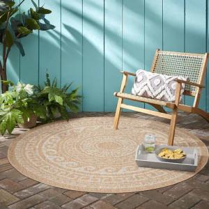 Ayyildiz Teppiche Outdoorteppich COMILLA 0887, rund,