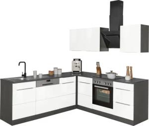 KOCHSTATION Winkelküche KS-Brindisi, Stellbreite 220/220 cm,
