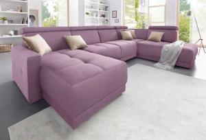 DOMO collection Wohnlandschaft Ava moderne Sitzheftung