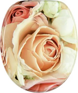 Sanilo WC-Sitz Rosa Rose, mit Absenkautomatik