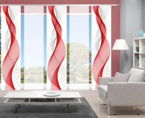 HOME WOHNIDEEN Schiebegardine OPALIA 5ER SET,